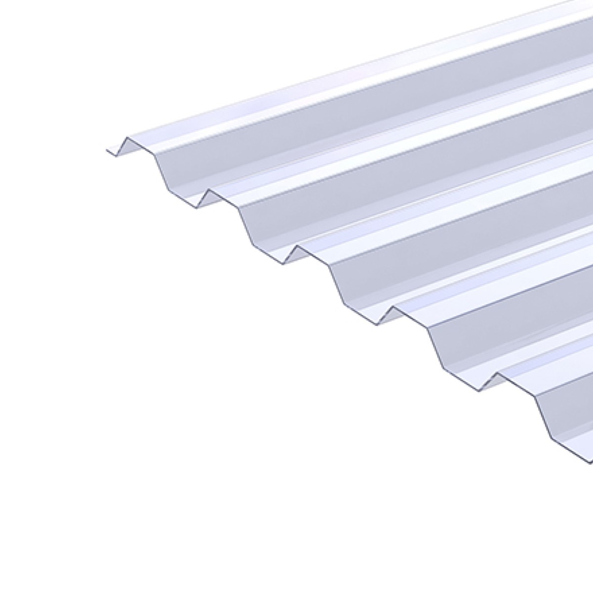 Proplastik Salux PVC trapecveida jumta loksne 0,8x900x2000mm caruspīdīgs